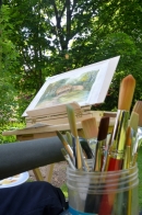 Peintres et photographes dans les Jardins